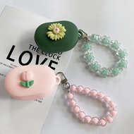 Cute Case for Sony WF-C700N Case tulips / Daisy flower Earphone Silicone cover with Keychain Lanyard