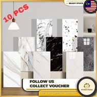 (10PCS) 30x60cm Marble Wall Tile Paper Kitchen WalSticker Wall Paper Bathroom WallpaperWaterproof Ti