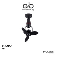 Fanco Nano 16" Corner Fan Ceiling And Wall Mount