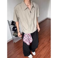 Clean Fit Zip-Up Shirt