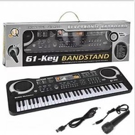 Bàn phím đàn piano điện tử 61 phím có mic + phích cắm cho trẻ em - Đồ chơi đàn piano cho trẻ em trai