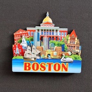 Wooden Fridge Magnet For Home Decoration Denmark Russia Australia Canada US Hawaii Barcelona Travel 