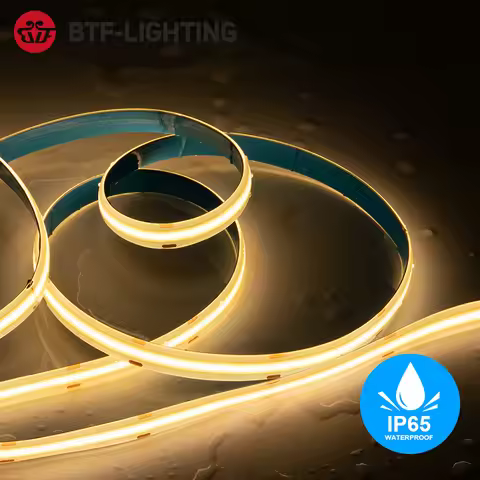 FCOB LED Light Strip IP65 Waterproof 5M 480 528 640 LEDs Flexible FOB COB Led Strip 2700K to 6000K R