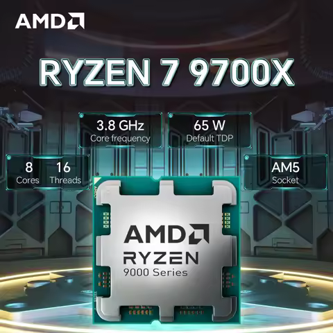 AMD Ryzen 7 9700X R7 9700X 3.8GHz L3=32M Processor 65W 8-Core 16-Thread DDR5 Socket AM5 4NM NEW but 