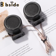 Bside Tool Store ลำโพงเครื่องขยายเสียงในรถ,ลำโพงเสียงแหลมขนาดเล็ก12V 500W ประสิทธิภาพสูงโดมสีดำทวีตเตอร์สำหรับระบบเสียงรถยนต์