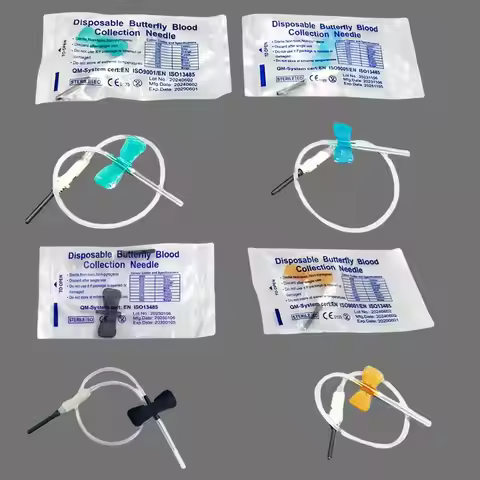 50PCS Disposable Double Wing Butterfly Blood Collection Needles for Cats Dogs Animal Care Pet Care R