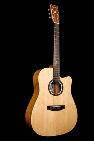 Kazuki Soul Series กีต้าร์โปร่ง Kazuki Top Solid Acoustic Guitar หน้าไม้แท้ +ฟรี กระเป๋าบุฟองน้ำ Music Arms