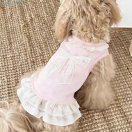 SEVENHOME3E Puppy Lace Skirt, Breathable Thin Pet Princess Dress, Princess Style Floral Pattern Lotu