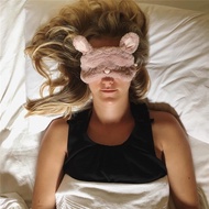 Plus Plush Eye Mask Furry Cute Rabbit Eye Mask Travel Home Sleeping Eye Mask Shading Bear Eye Mask