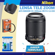 LENSA TELE ZOOM NIKON AFS NIKKOR 55-200mm VR PRODUK ORIGINAL BERGARANSI