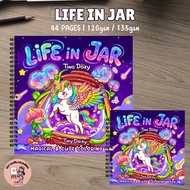 LIFE IN JAR By Tina Dazy Coloring Books 44pages