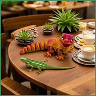 3D Printed Lizard Figure 3D Printed House Lizard Ornament Desk Toy Reptile Figures Fidget Toys for G