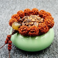 Natural Rudraksha bracelet Nepal five-petal Vajra 54 Bodhi necklace 108 Buddha beads