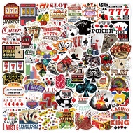 Las Vegas Gambling Equipment Stickers 310pcs for motivational quotes Blue Wall Decor Motorcycle Stic