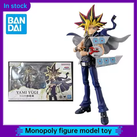 Original BANDAI Yu-Gi-Oh! Duel Monsters S.H.Figuarts SHF YAMI YUGI PVC Action Figures Model Collecti