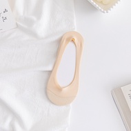 ECMLN Ice Silk Paneled Cotton Quality Socks for Women Multi-colols Low Cut Non-slip Fashion Sweet Bo