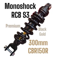 MONOSHOCK RCB S3 LINE HONDA CBR150R 300mm S3 LINE MONOSHOCK ADJUSTABLE & REBOUND RCB