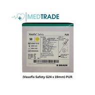 Vasofix® Safety G24 IV catheter with injection port - 19mm PUR