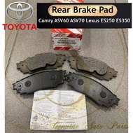 Toyota Camry 2018 ASV60 ASV70 ASV60R Lexus ES250 ES300H ES350 UX Rear Brake Pad 04466-33220 04466-33230