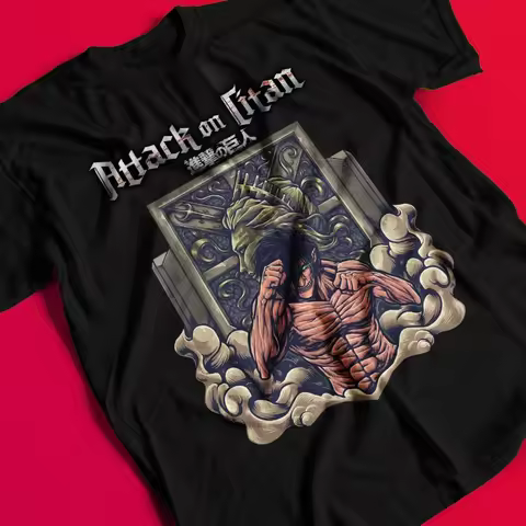 Attack Titan Shirt Eren Mikasa T-Shirt Levi T-Shirt AOT Erwin Hange Armin Tee Summer New Men's and W