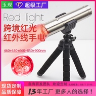 Cross-Border|630 660 900nm Red Light Near infrared red light flashlight source manufacturer
