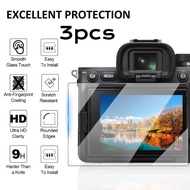 3PCS HD glass camera LCD screen protector For Sony A9 A7S A7R A7CR A7C A77 A7 A1 V VI IV III II Came