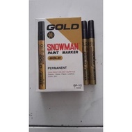 [DOZEN] LARGE GOLD SNOWMAN MARKER GP12 GOLD GP-12 SNOWMAN MARKER/