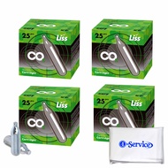 Liss 12 Gram CO2 Cartridges for use with Air Guns, BB Guns, Airsoft Pistols, Paintball Gun Accessori