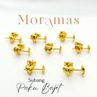 FA0 Moramas Stud Earrings 916 Gold/ Subang Paku Emas 916/ Earrings 916 Gold #Anting [1]