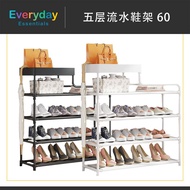 【E.E】Multifunctional 5-layer Shoe Rack Dust-proof Home Door Shoe Storage Cabinet Simple Shoe Rack Large Capacity