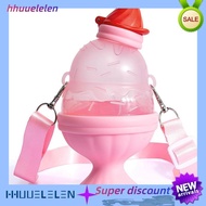 hhuueKids Water Bottle with Straw Ice Cream Water Bottle School or Travel Water Bottle