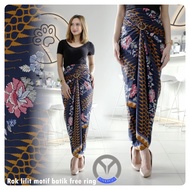 Rok lilit batik motif batik free ring  / rok llilit batik motif MEGA MENDUNG / rok lilit kebaya mode