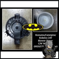 EXCAVATOR KOMATSU, CATERPILLAR KOBELCO 24V BLOWER MOTOR WITH WHEEL (0020/5790, CLOCKWISE) - LOCAL