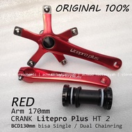 LitePro Plus Crank Hollowtech II BISA untuk Single juga Dual - Goes Store87