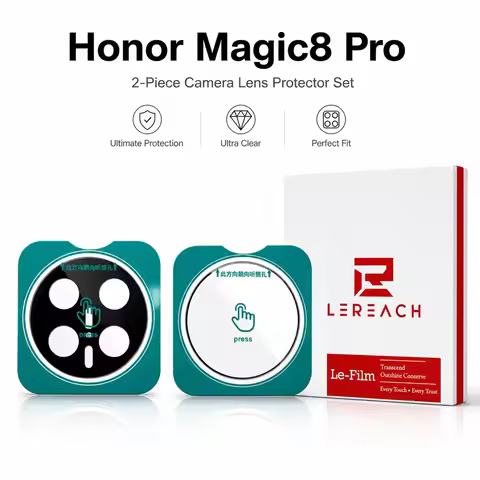 LeReach Lens Glass For Honor Magic8 Pro Magic 8 7 6 Pro V5 Camera Film Self-positioning