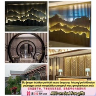 Get 7% coupon+ ess Steel Folding Screen Partition Wall Decoration New Style Villa Hotel Lobby Partit