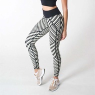 Luxe Plaid 7/8 Tight | Black/Sand Plaid