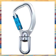 (GRSU) Swivel Carabiner Clip 360° Rotatable Carabiner Big Auto Locking Carabiner C-Ring Climbing Equ