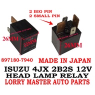 2B2S 12V 4PIN RELAY 2BIG 2SMALL PIN ISUZU 4JX 897180-7940