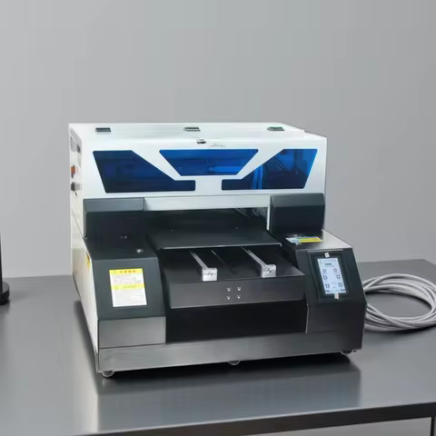 VEVOR A3 UV Bottle Printing For Phone Case Glass Wood Acrylic A4 UV Flatbed Printer Sticker Label Pr