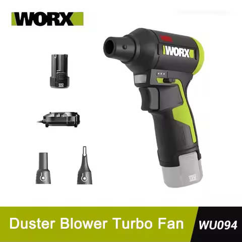 WORX WU094 12V Brushless Cordless Electric Cyclone Duster Blower Turbo Fan Stepless Speed Handheld J