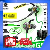 Plextone G50 Mark II Double Vibration Shock Gaming Earphone Earbud Long Mic Noise Reduction Headset 