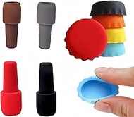 DASHUIT 4 * 3Pcs Wine Stoppers, Double Sealed Silicone Wine Bottle Stoppers Reusable Silicone Wine Stopper Wine Bottle Cover Wine Bottle Caps Wine Saver to Keep Wine Fresh for Making Cellars Home Use