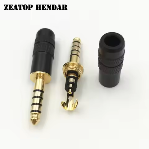 5Pcs 4.4mm 5 Pole Male Full Balanced Headphone Plug Earphone DIY Adapter for Sony NW-WM1Z NW-WM1A AM