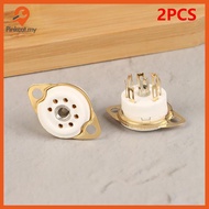 Pinkcat 2 PCS 7pin B7G Ceramic Vacuum Tube Soet Valve Base For 6Z4/EAA91/EC92, Etc. Vintage Audio Am
