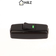 H&Z 1/5PCS Classic Black Inline On/Off Table Lamp Switches Home Light Boat Shape Switch Wires Cable 