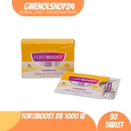 FortiBoost D3 1000 iu Chewables Box 30 Combiphartablet |Vitamin D3 1000 IU