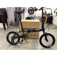 (Ready Stock) Mint 16" Folding bike 1x9 gear Family Bike CNC Bike
