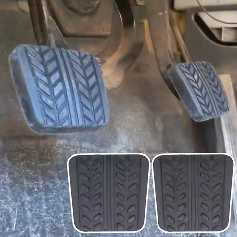 2Pcs Car Clutch Brake Pedal Cover Rubber Foot Pad S083-43-028 For Mazda Protege 626 B2500 MX-3 Kia C