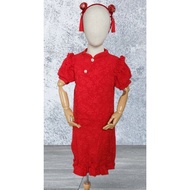 Ruyi red qipao children's cheongsam/ size 120-170 4y-13y